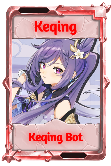 Keqing in the Brass frame morphed #FF0000 with Hue