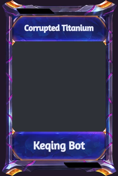 Corrupted Titanium frame