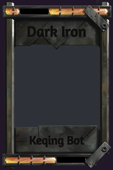 Dark Iron frame