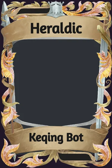 Heraldic frame