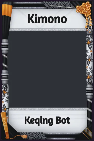 Kimono frame