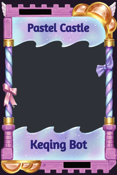 Pastel Castle frame