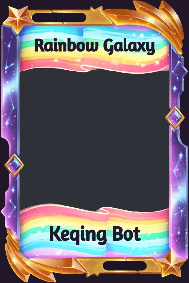 Rainbow Galaxy frame