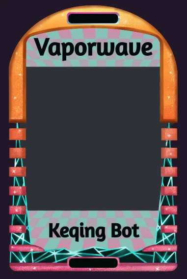 Vaporwave frame