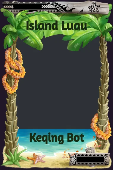 Island Luau frame