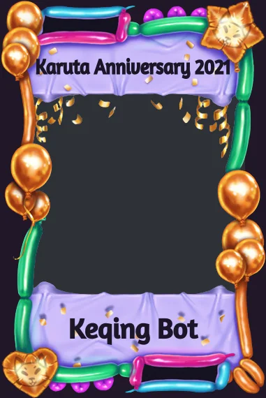 Karuta Anniversary 2021 frame