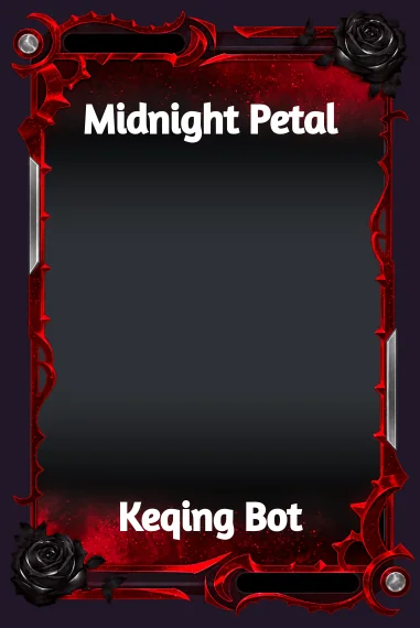 Midnight Petal frame