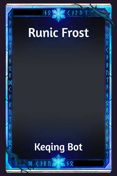 Runic Frost frame