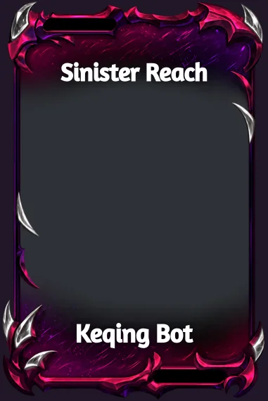 Sinister Reach frame