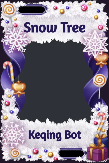 Snow Tree frame