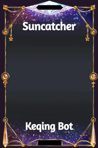 Suncatcher frame