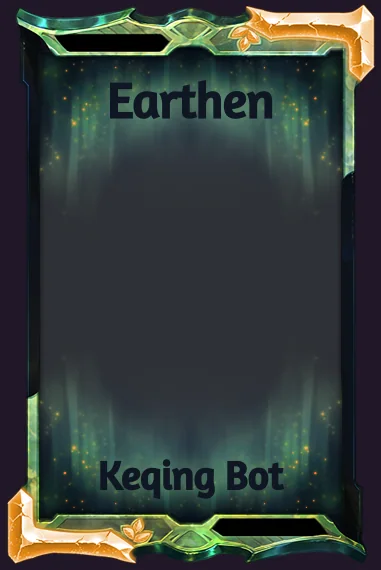 Earthen frame