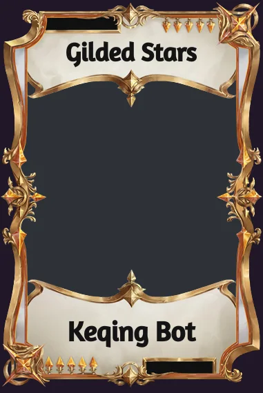 Gilded Stars frame