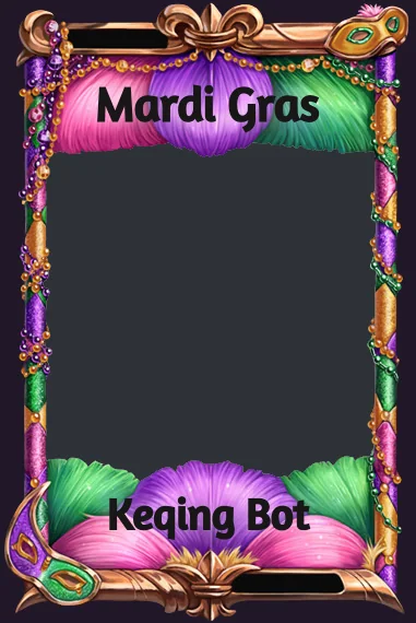 Mardi Gras frame