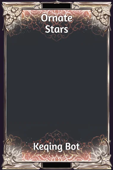 Ornate Stars frame