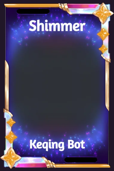 Shimmer frame